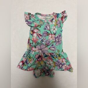 Posh peanut bamboo twirl bodysuit, size 12-18m